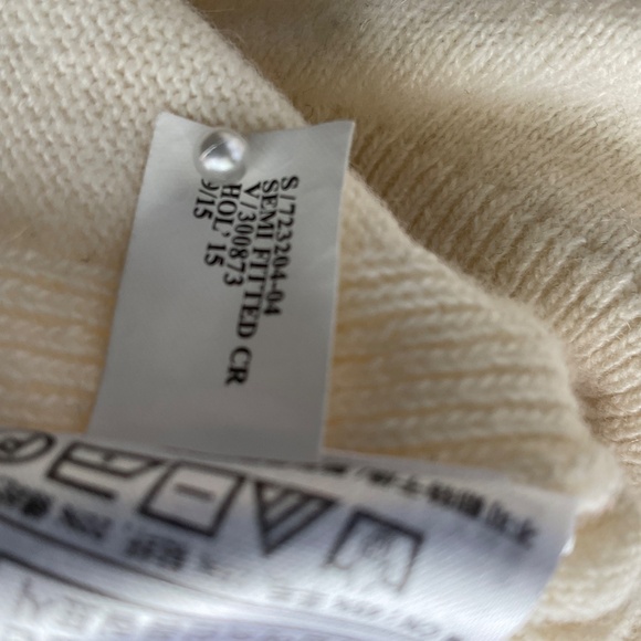 Men’s Banana Republic Sweater Merino Wool Cashmere Ivory (XL) - Picture 6 of 6